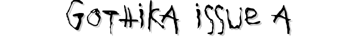 Gothika Issue A font